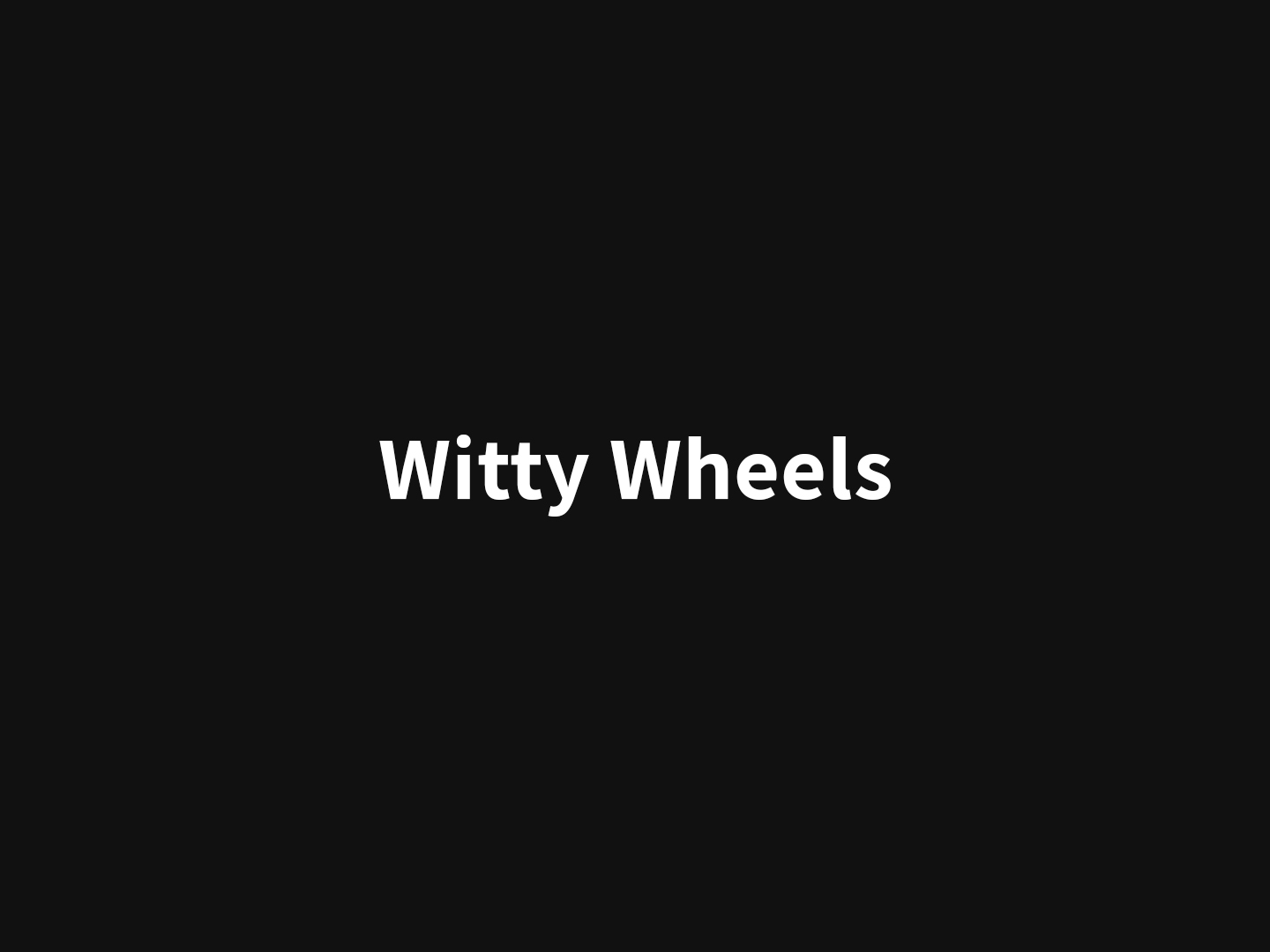 witty wheels banner color ferro