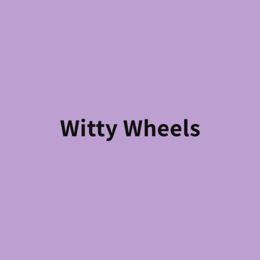 witty wheels banner color lavanda