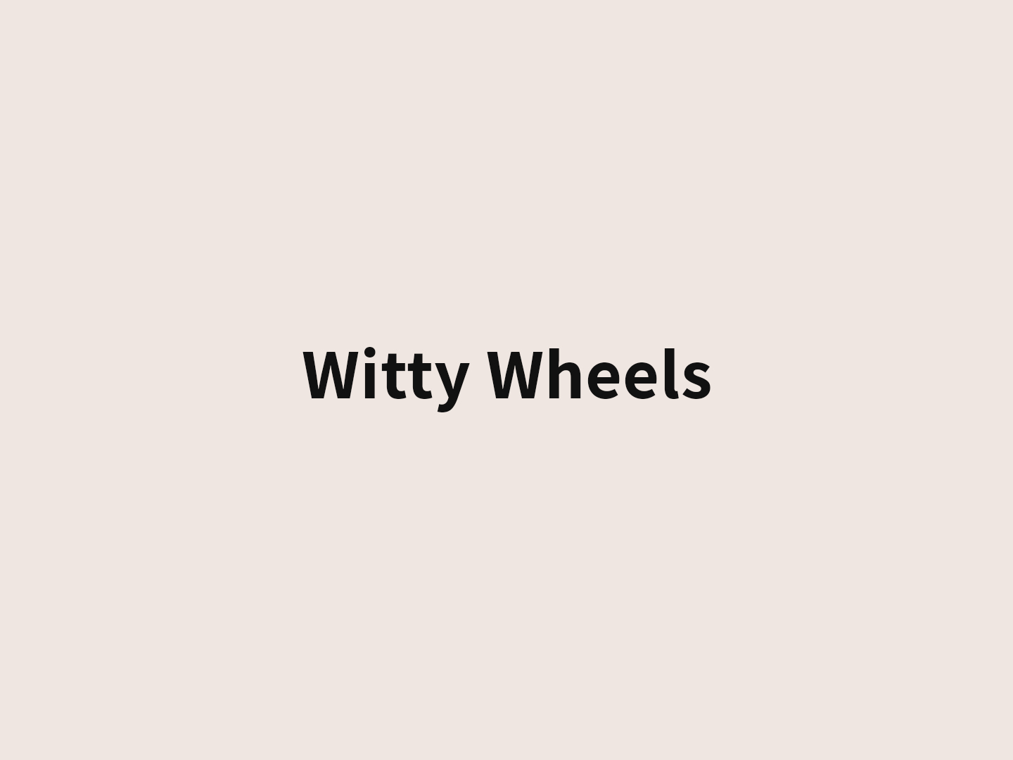 witty wheels banner avorio